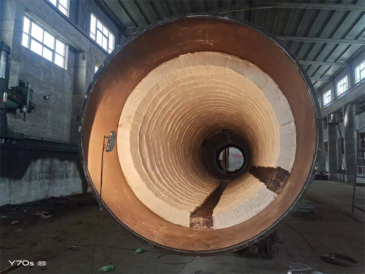 全纤维旋转窑筒体模块安装